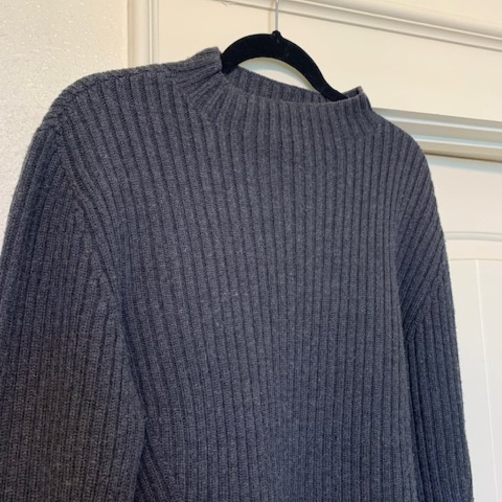 Banana Republic Mens Merino Wool Sweatehr, Charcoal